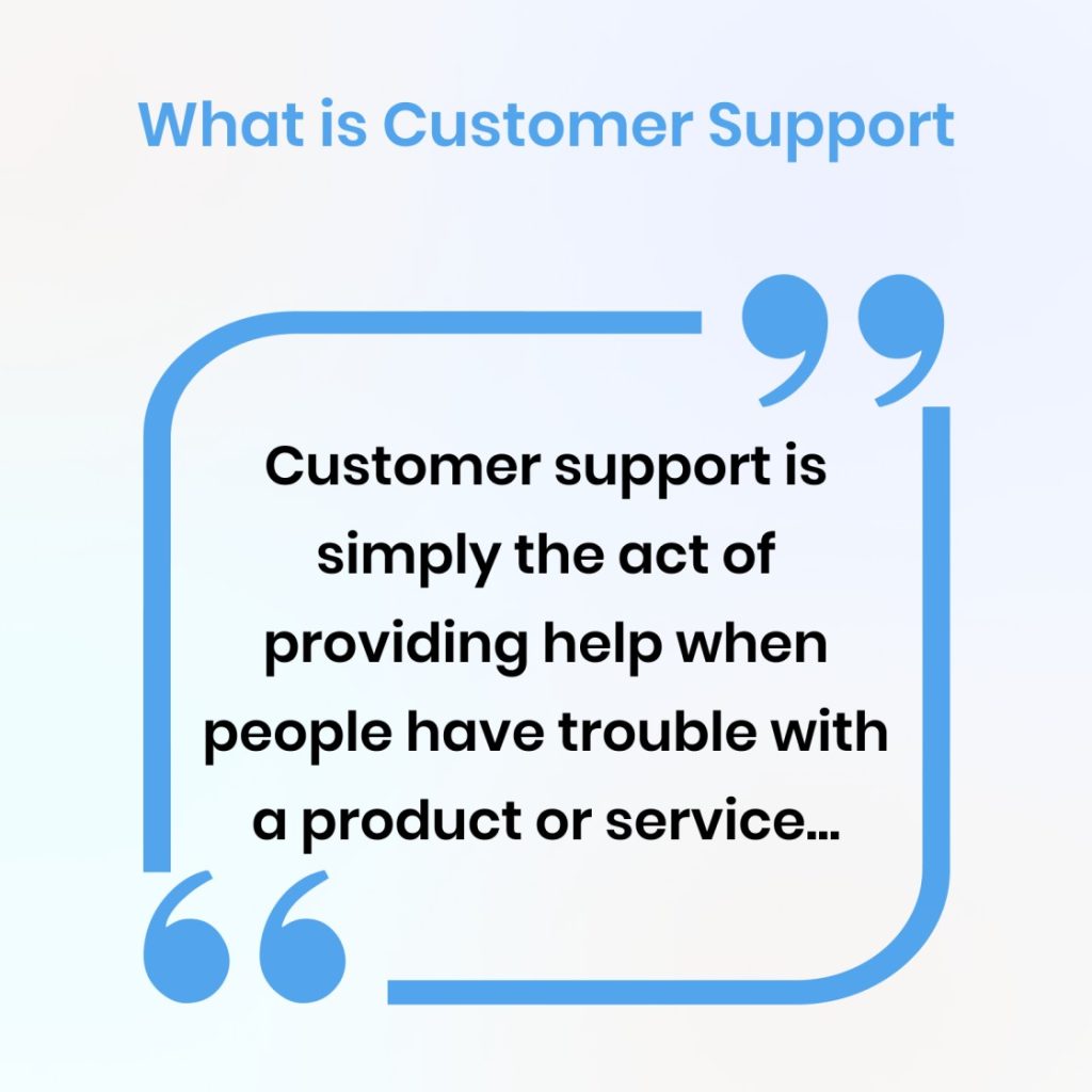 Customer and Product Support