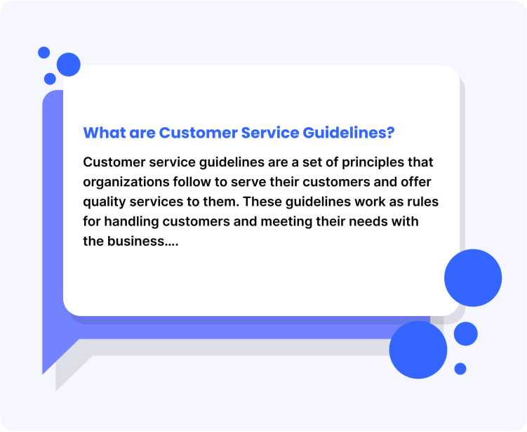 8 Common Customer Service Guidelines Every Business Should Follow