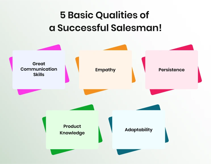 Basic qualities of a sales person