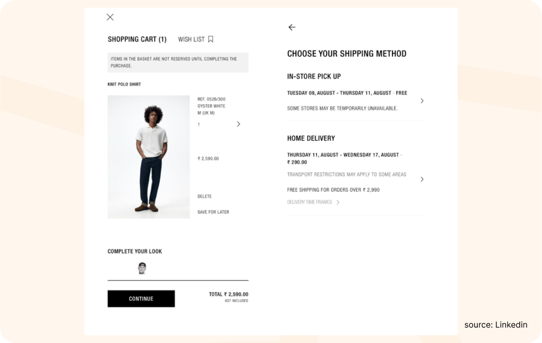 Usage of AI in eCommerce- Zara