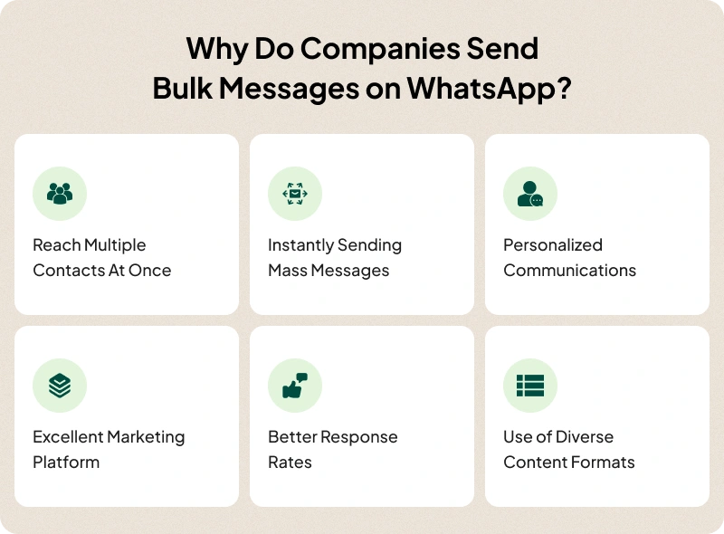 Why Do Companies Send Bulk Messages on WhatsApp